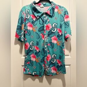Mariners Hawaiian Shirt -size Medium